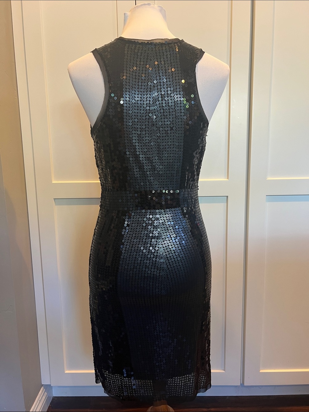 Max Studio Black Sequin Tank Mini Dress - Picture 6 of 8